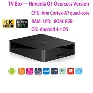 HiMedia Q1 Android 4.4 TV Box, English Firmware Quad Core 3D BD-ISO 4K*2K Ultra HD H.265 Smart TV Box With Arm...