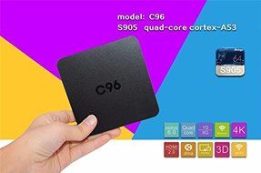 Vipwind C96 Amlogic S905 Android 5.1 TV BOX 1G+8G Quad Core 100LAN WiFi H.265 KODI 16.0 Full Loaded Pre-installed... N7