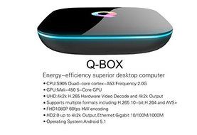 Lomefo Android 5.1 quad core Q BOX Amlogic S905 2G DDR3+16GB EMMC Q-box TV-BOX WiFi2.4G +5G with bluetooth media... N3