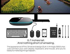 Lomefo Android 5.1 quad core Q BOX Amlogic S905 2G DDR3+16GB EMMC Q-box TV-BOX WiFi2.4G +5G with bluetooth media... N6