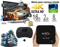 (I8 Wireless Keyboard)MXIII Streaming Media Player Smart TV 4K2K Full HD Android Smart TV Box Amlogic S812 2.0Ghz...