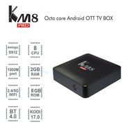 Edal KM8 PRO Amlogic S912 OTT TV Box Octa Core Android 6.0 KODI 17.0 2G 8G Streaming Media Player N2