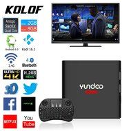 KOLOF YUNDOO Y6 Amlogic S905X OTT TV Box RAM 2G ROM 8G Android 6.0 KODI 16.1 Quad Core Streaming Media Player...