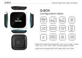 Preyda Q-Box Smart Android TV BOX, S905 Quad Core 4K KODI 16.0 Free Sports Movies Streaming Player Bluetooth Enabled... N4