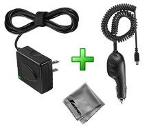 Premium Car Charger + AC Power Adapter for HDE MK808B Android 4.2.2 Stick PC TV Streaming Box
