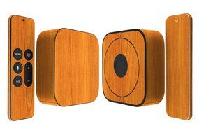 Skinomi TechSkin - Apple TV 2015 (4th Gen) Light Wood Full Body Skin / Front &amp; Back Wrap Clear Film / Ultra HD...