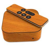 Skinomi TechSkin - Apple TV 2015 (4th Gen) Light Wood Full Body Skin / Front &amp; Back Wrap Clear Film / Ultra HD... N2