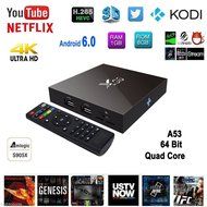 Supplylink X96 Android 6.0 Marshmallow 4K Smart TV Box, 1G/8G Amlogic S905X Quad Core 60fps VP9 H.265 Set Up Box...