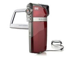 DXG Technology 5E8VV4HD Luxe 1080p Full HD 5X Optical Zoom Ultra-Slim Touchscreen Pocket Camcorder with 4GB SDHC... N4