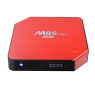 M8S Plus 2G/16G Smart TV Box 1000M Ethernet XBMC Android 5.1 Amlogic S905 Quad Core 5G WiFi Bluetooth HDMI - Red N4