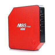 M8S Plus 2G/16G Smart TV Box 1000M Ethernet XBMC Android 5.1 Amlogic S905 Quad Core 5G WiFi Bluetooth HDMI - Red N5