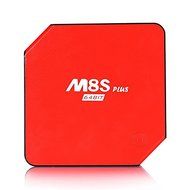 M8S Plus 2G/16G Smart TV Box 1000M Ethernet XBMC Android 5.1 Amlogic S905 Quad Core 5G WiFi Bluetooth HDMI - Red N6