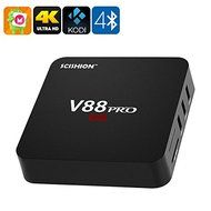 SCISHION V88 PRO TV Box - Android 6.0, 4K Resolution, 3D Movie Support, Quad-Core CPU, Google Play, KODI 16.1,...