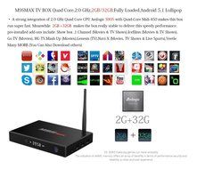 M9SMAX KODI(XBMC) 16.0 Android 5.1 TV Box Pre installed Amlogic S905 Quad Core 2GB RAM 32GB Flash 4K Streaming... N2