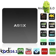 Android Tv Box Amlogic S905X Quad Core 2G/16G Android 6.0 Kodi Fully Loaded 2.4G/ 5G Dual Band Wifi HD 4K Smart...
