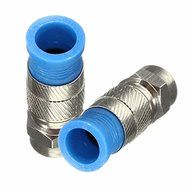 5 Pcs Waterproof RG6 Coax Compression Cable F Connector Coaxial Fitting Adapter