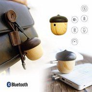 Portable Mini Bluetooth Speaker Wireless Portable Music Player Natural Cute Nut Shaped Outdoor Loudspeaker N4