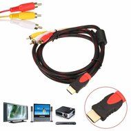 BephaMart 1.5M 5Ft HDMI Male to 3 RCA Video Audio AV Cable Cord Adapter for TV DVD 1080P PS3 Xbox