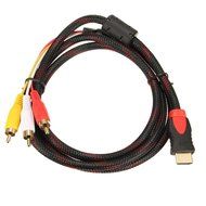 BephaMart 1.5M 5Ft HDMI Male to 3 RCA Video Audio AV Cable Cord Adapter for TV DVD 1080P PS3 Xbox N4
