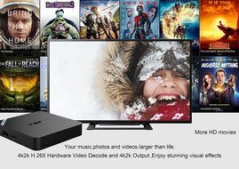 T95N Quad-core Android 5.1 TV Box 4Core 64bit CPU 5Core Mail-450 GPU 2GB DDR3 8GB ROM H.265 HEVC Streaming Media... N4