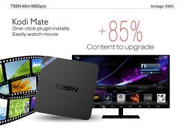 T95N Quad-core Android 5.1 TV Box 4Core 64bit CPU 5Core Mail-450 GPU 2GB DDR3 8GB ROM H.265 HEVC Streaming Media... N6