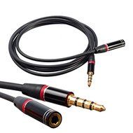 BephaMart 1.2m 3.5mm 4 Pole Male Female Headphone Earphone Extension Cable Audio Adapter N2