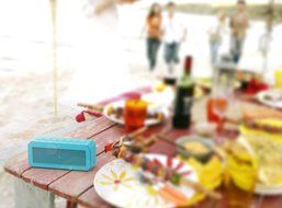 DOSS IPX 4 Wireless Waterproof Bluetooth 4.0 Portable Sport Speaker - Blue N6