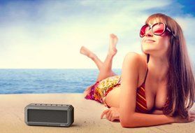 DOSS IPX 4 Wireless Waterproof Bluetooth 4.0 Portable Sport Speaker - Blue N23