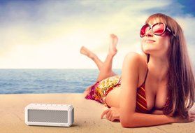 DOSS IPX 4 Wireless Waterproof Bluetooth 4.0 Portable Sport Speaker - Blue N29