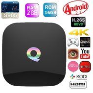 RiSheng Q Box Android 5.1 Google TV Box Amlogic S905 Streaming Media Player 2GB RAM 16GB ROM 4K Kodi 16.0 TV Stick