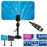 Digital Indoor TV Antenna UHF/VHF/HDTV/DTV 5dbi Box Ready HD Flat Design High Gain
