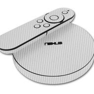 Skinomi TechSkin - Google Nexus Player Silver Carbon Fiber Full Body Skin Protector / Front &amp; Back Wrap / Premium... N2