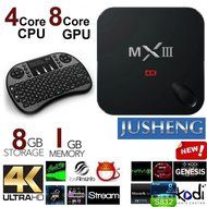 JUSHENG [Free I8 Wireless Mini keyboard] MXIII MX3 Quad Core Amlogic S812 Cortex A9 2GB/8GB Android 4.4 TV Box...