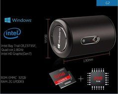 TV BOX, Bessky Quad Core Mini PC TV BOX Intel Desktop Windows 10 2GB/32GB BT4.0 Wifi 2.4G-5.0G N3