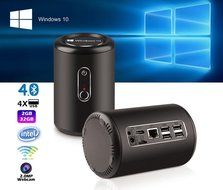 TV BOX, Bessky Quad Core Mini PC TV BOX Intel Desktop Windows 10 2GB/32GB BT4.0 Wifi 2.4G-5.0G N6