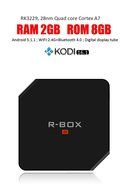 R-Box Android TV box 2GB 8GB RK3229 Kodi 16.1 XBMC Bluetooth 4.0 WiFi 2.4GHz H.265 4K 60fps Streaming Media Player