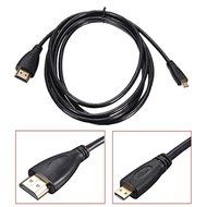 2M Micro HDMI V1.4 Male To HDMI Male Adapter Converter Cable For Android EVO HTC Mobile Phone Camera N2