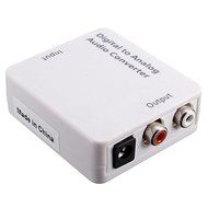 Optical Digital Coaxial Toslink Signal To Analog Audio Converter Adapter DC 5V N2