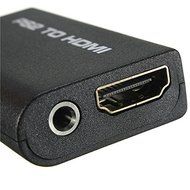 PS2 to HDMI Video Converter Adapter with 3.5mm Audio Output for HDTV HDMI 1080P Support 480i 576i 480p N3