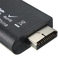 PS2 to HDMI Video Converter Adapter with 3.5mm Audio Output for HDTV HDMI 1080P Support 480i 576i 480p N4
