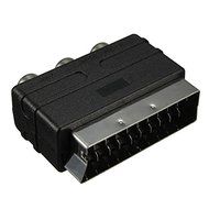 BephaMart SCART Male Plug To 3 RCA Female AV Audio Video Adaptor Converter For TV DVD N3