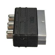 BephaMart SCART Male Plug To 3 RCA Female AV Audio Video Adaptor Converter For TV DVD N4