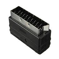 BephaMart SCART Male Plug To 3 RCA Female AV Audio Video Adaptor Converter For TV DVD N5