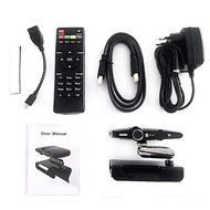 LinPou HD23 Smart TV Box, 1080P HDMI Dual Mic Android 4.4 H3 Quad Core 1.4GHz 1GB/8GB WiFi 2.0MP Camera N7
