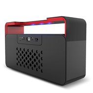 Apie Wireless Bluetooth Stereo Speaker with Bass and FM Radio - Black / Red N3