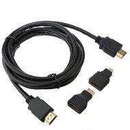 BephaMart 3 in 1 High Speed HD HDMI Cable To Micro HDMI + Cable Kit Adaptor Shipped and Sold by BephaMart N3