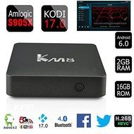 ClikWing Android 5.1 Wifi TV Box S905X Quad Core Streaming Media Player 4K KODI Media Center Km8 [2GB/16GB]