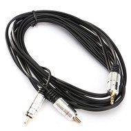 BephaMart 3m Premium 3.5mm Gold Plated Stereo Male To 2 RCA Male Music Audio OFC Cable MP3 N2