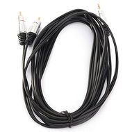 BephaMart 3m Premium 3.5mm Gold Plated Stereo Male To 2 RCA Male Music Audio OFC Cable MP3 N4
