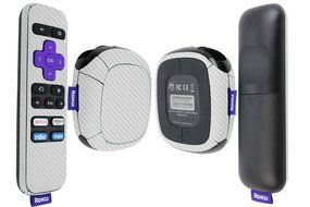 Skinomi TechSkin - Roku SE Carbon Fiber Full Body Skin / Front &amp; Back Wrap Clear Film / Ultra HD and Anti-Bubble...